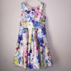 Sweet Heart Rose Girls size 6 floral dress